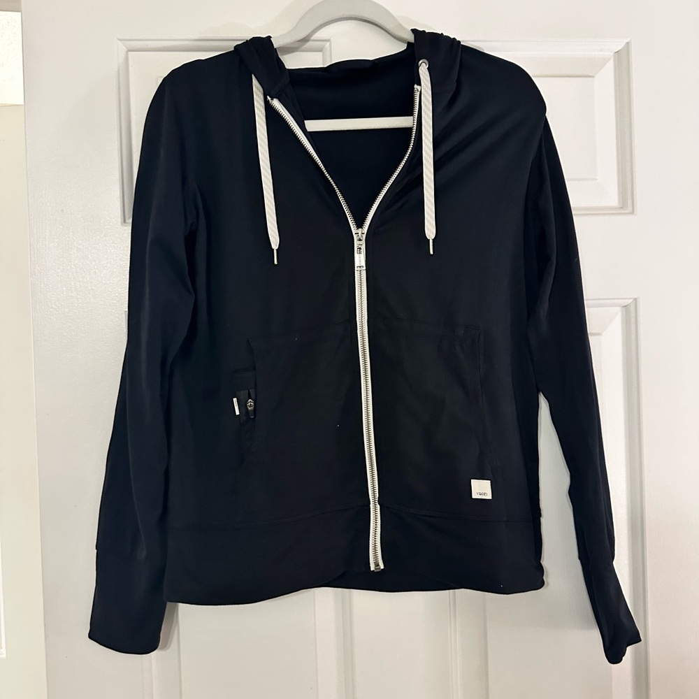 Vuori Black Zip-Up Hoodie